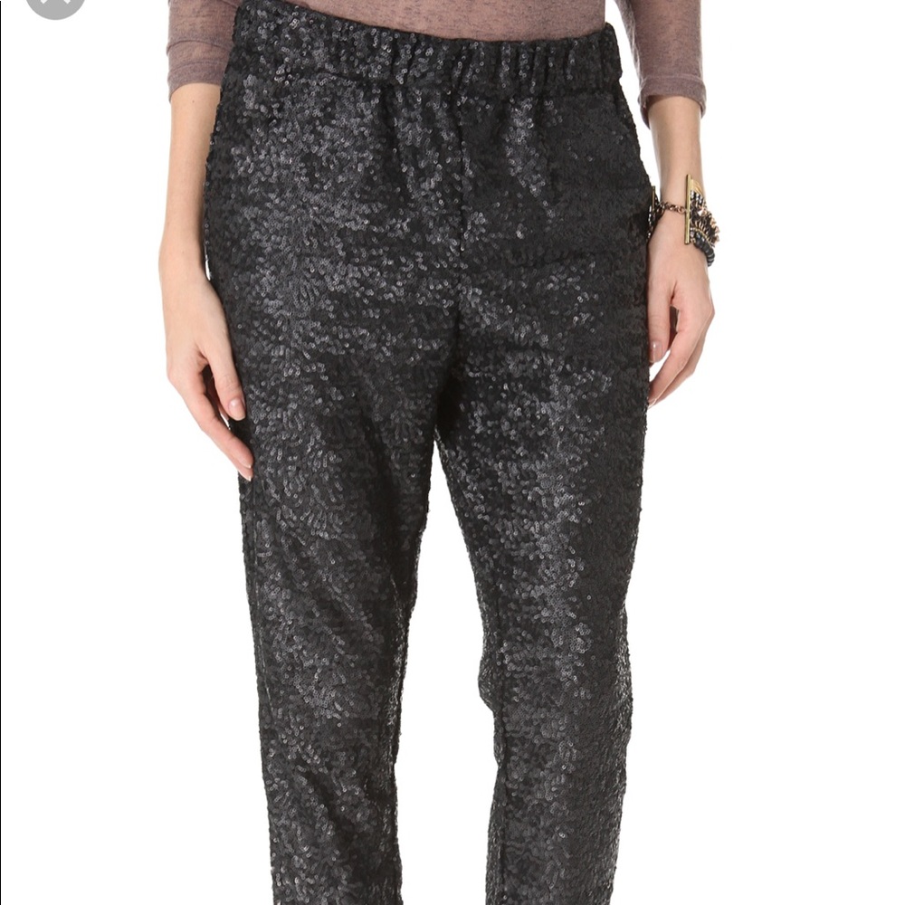 Sequin Free People pants - dress up any occasion!